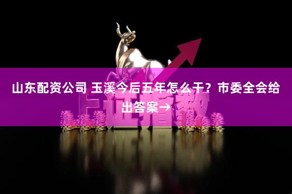 山东配资公司 玉溪今后五年怎么干？市委全会给出答案→