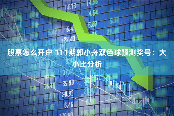 股票怎么开户 111期郭小舟双色球预测奖号：大小比分析